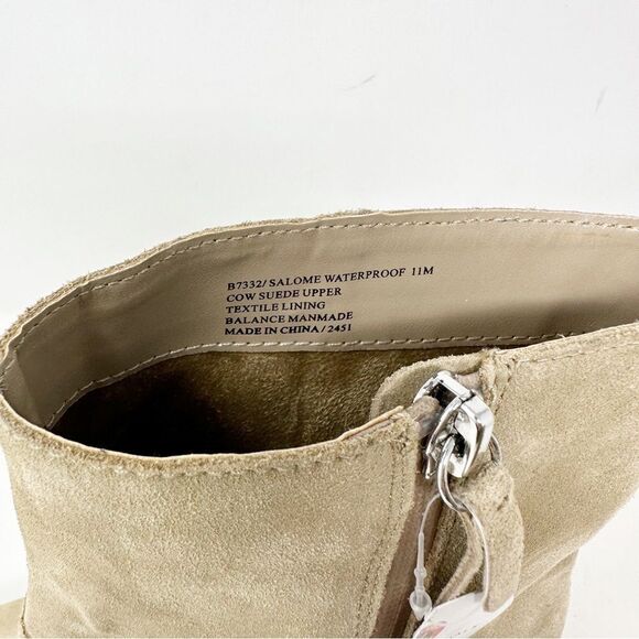 Blondo Salome Waterproof Boots Suede Size 11 Heeled Zip - Picture 6 of 7